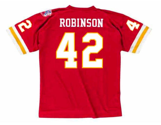Johnny Robinson 1969 Kansas City Chiefs NFL Mitchell & Ness Jersey product image 1, provided for visual reference and