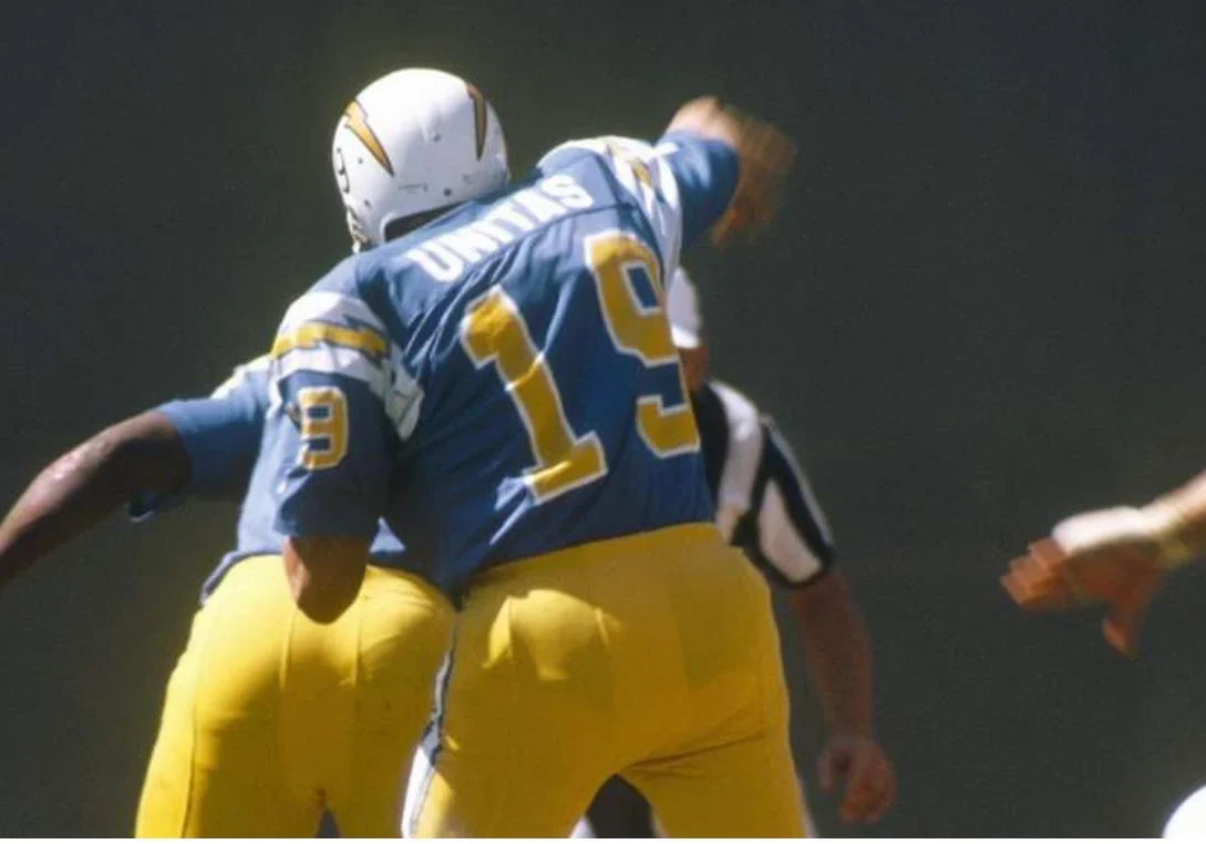 Johnny Unitas San Diego Chargers NFL Mitchell & Ness Jersey product image 4, provided for visual reference and product