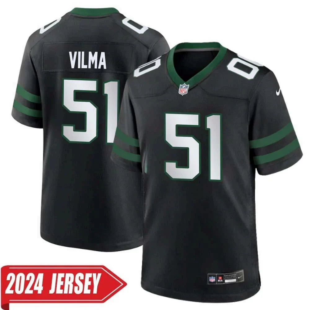 Jonathan Vilma New York Jets Official NFL Nike Jersey product image 1, provided for visual reference and product detail