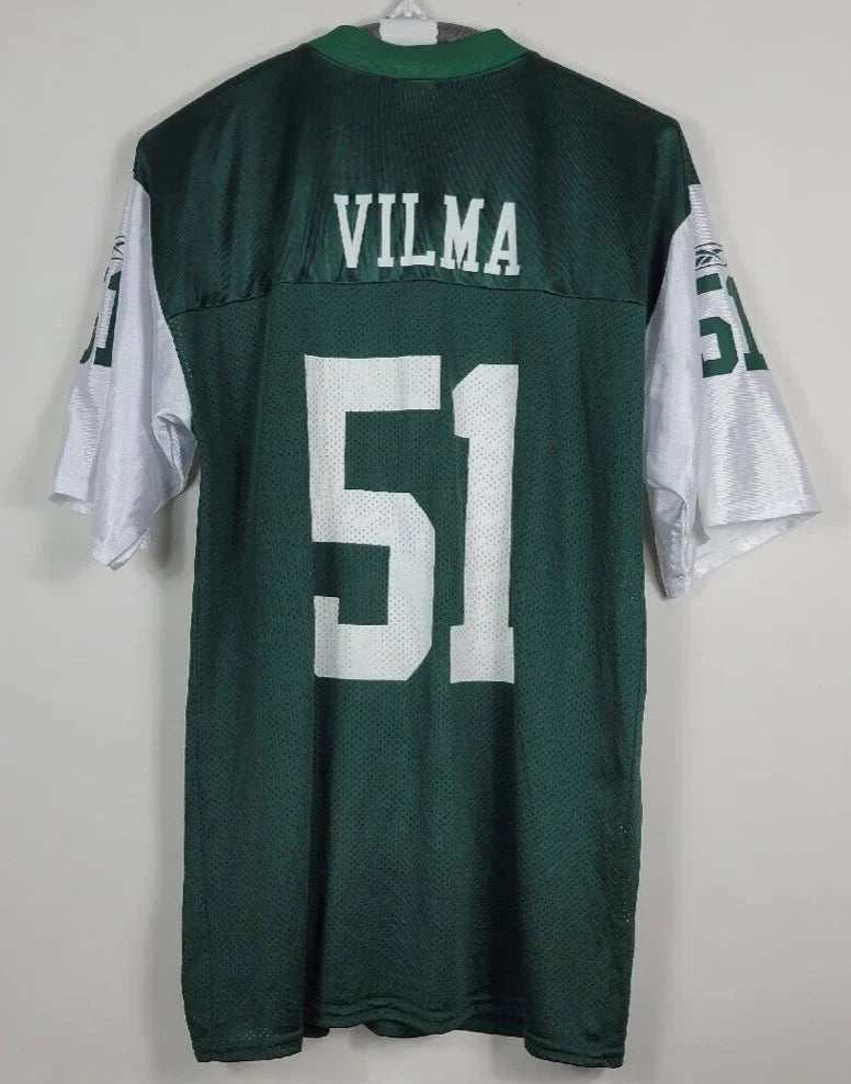 Jonathan Vilma New York Jets Official NFL Reebok Jersey product image 1, provided for visual reference and product detail