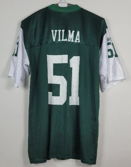 Jonathan Vilma New York Jets Official NFL Reebok Jersey product image 1, provided for visual reference and product detail