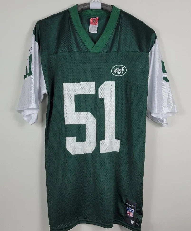 Jonathan Vilma New York Jets Official NFL Reebok Jersey product image 2, provided for visual reference and product detail