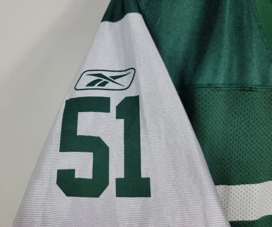 Jonathan Vilma New York Jets Official NFL Reebok Jersey product image 3, provided for visual reference and product detail