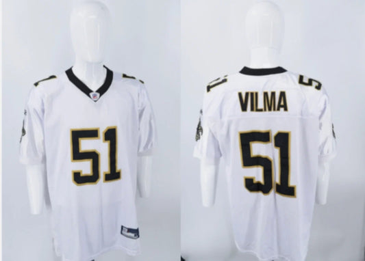 Jonathan Vilma New Orleans Saints NFL Reebok Jersey White product image 1, provided for visual reference and product detail