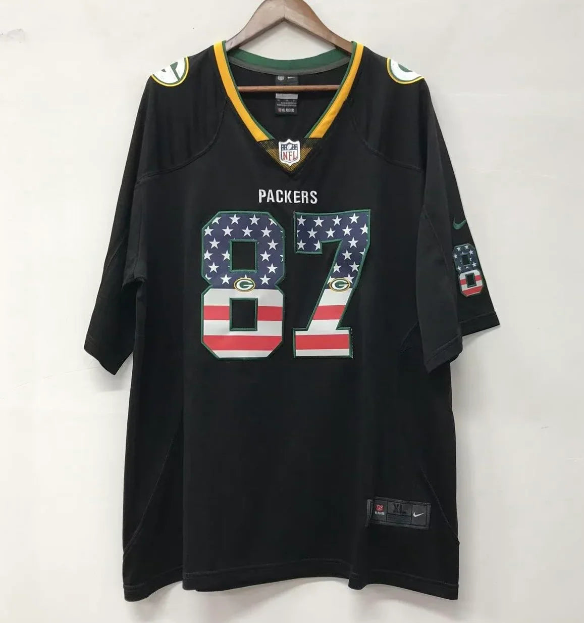 Jordy Nelson Green Bay Packers NFL Stars & Stripes Jersey product image 3, provided for visual reference and product detail