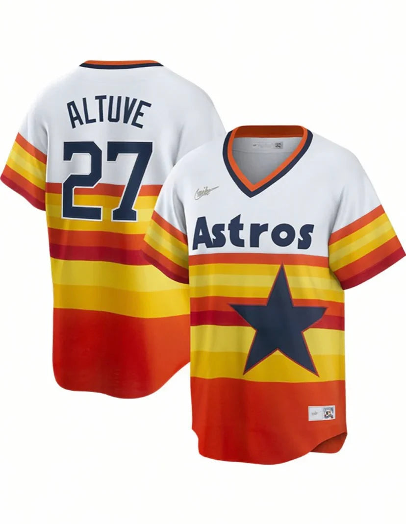Jose Altuve Houston Astros retro 1975 - 1986 Cooperstown Jersey Nike product image 1, provided for visual reference and