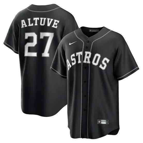 Jose Altuve Houston Astros Jersey Nike black product image 1, provided for visual reference and product detail review