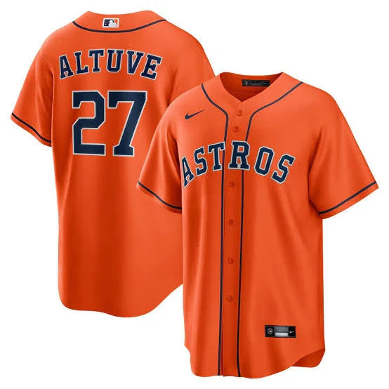 Jose Altuve Houston Astros Jersey Nike Orange product image 1, provided for visual reference and product detail review