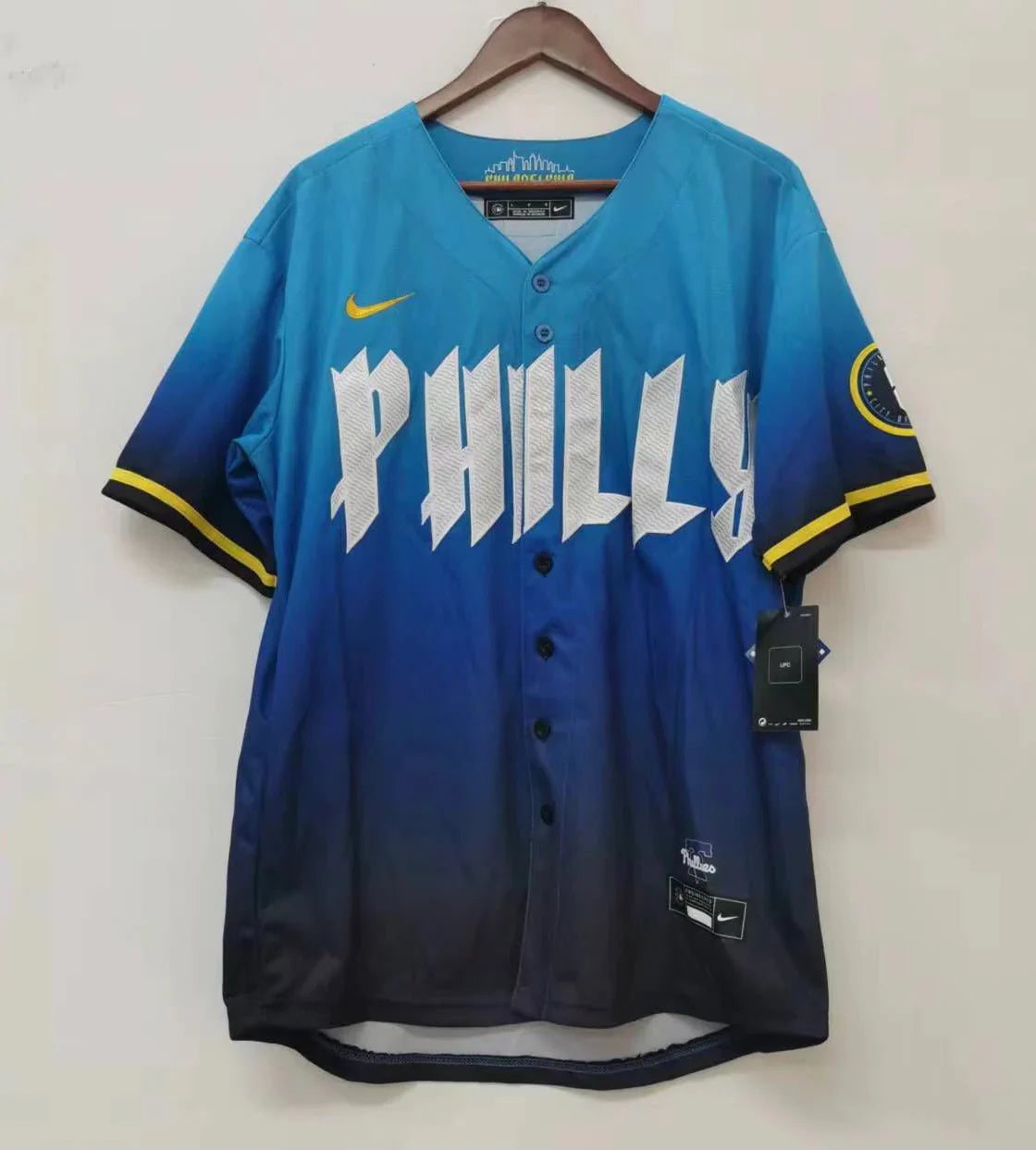 Jose Alvarado Philadelphia Phillies Blue City Connect MLB Limited Jersey product image 2, provided for visual reference and