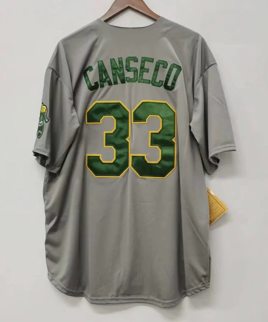 Jose Canseco Oakland A’s Athletics Jersey gray product image 1, provided for visual reference and product detail review