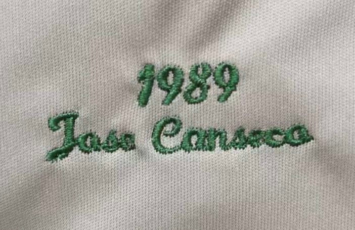 Jose Canseco Oakland A’s Athletics Jersey gray product image 3, provided for visual reference and product detail review