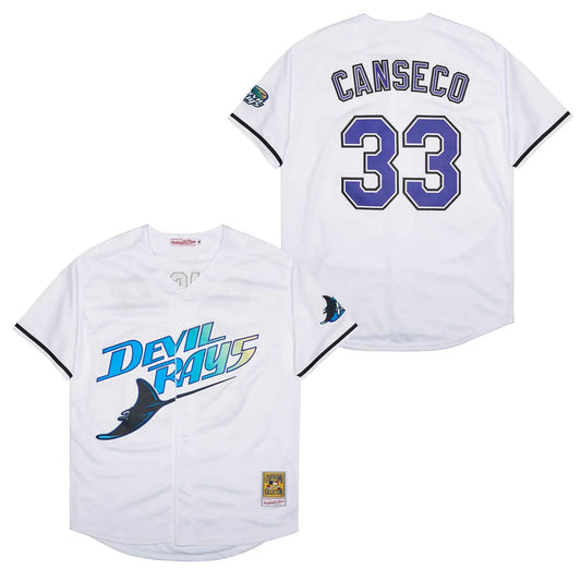 Jose Canseco Tampa Bay Devil Rays Jersey Mitchell & Ness product image 1, provided for visual reference and product detail
