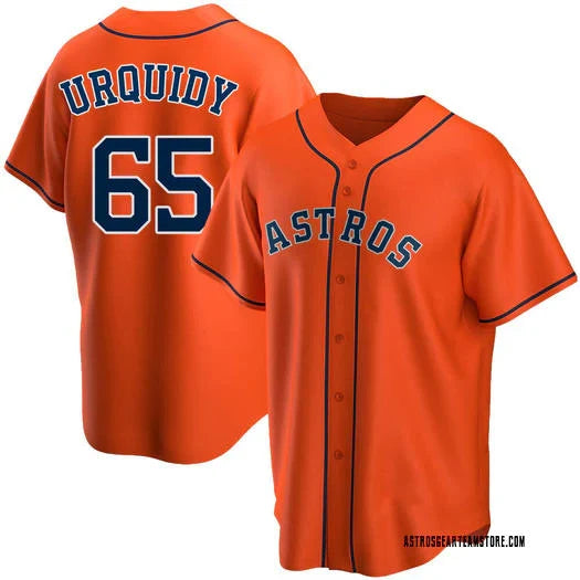 Jose Urquidy Houston Astros Jersey Nike Orange product image 1, provided for visual reference and product detail review