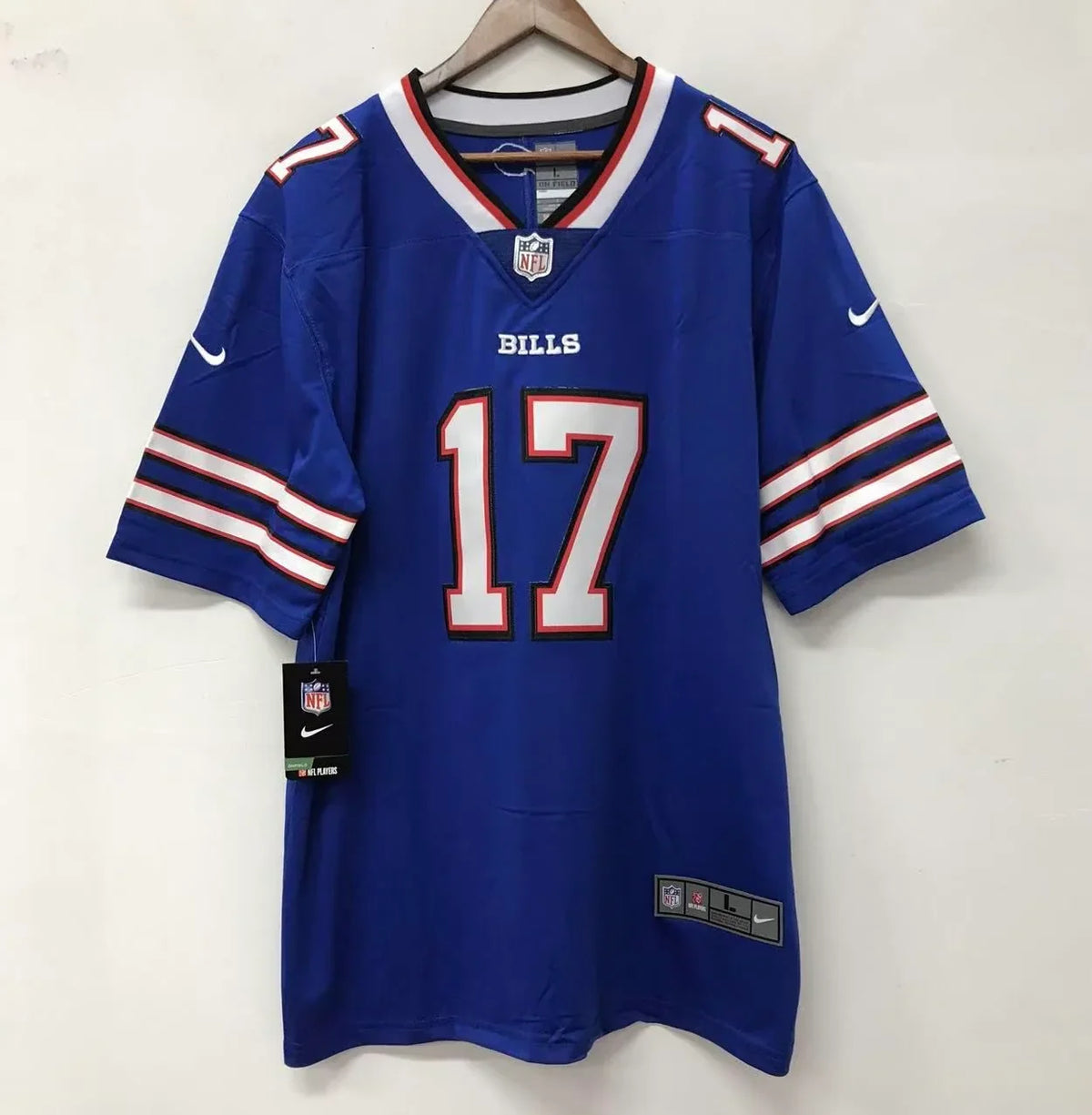 Josh Allen Buffalo Bills Official NFL Nike Jersey Blue product image 2, provided for visual reference and product detail