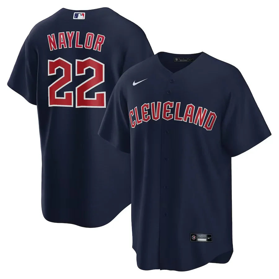 Josh Naylor Cleveland Guardians Official MLB NIKE Jersey product image 1, provided for visual reference and product detail