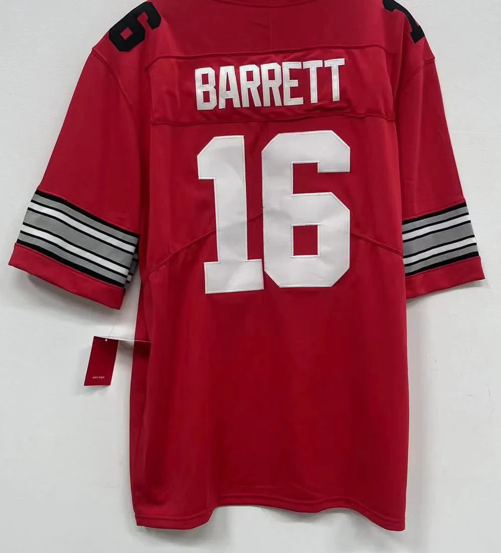 J. T. Barrett Ohio State Buckeyes Jersey red product image 2, provided for visual reference and product detail review