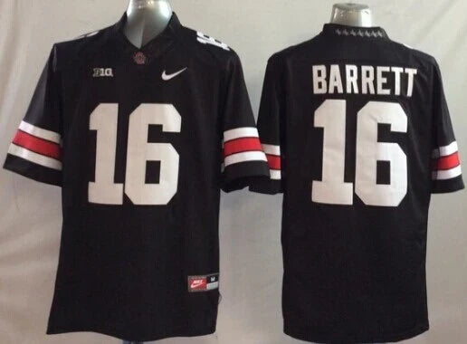 J. T. Barrett Jersey Ohio State Buckeyes Jersey Black NIKE product image 1, provided for visual reference and product detail