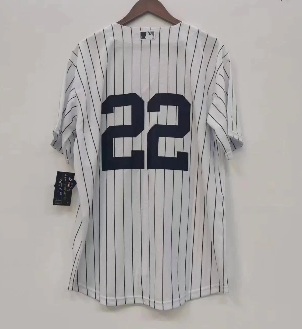 Juan Soto New York Yankees Jersey pinstripes NO NAME ON BACK product image 1, provided for visual reference and product