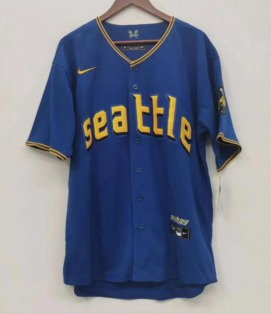 Julio Rodríguez Seattle Mariners Jersey Nike Blue product image 2, provided for visual reference and product detail review
