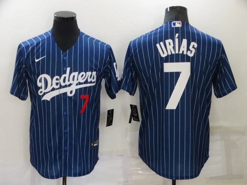Julio Urías Los Angeles Dodgers Official MLB Nike Jersey blue product image 1, provided for visual reference and product