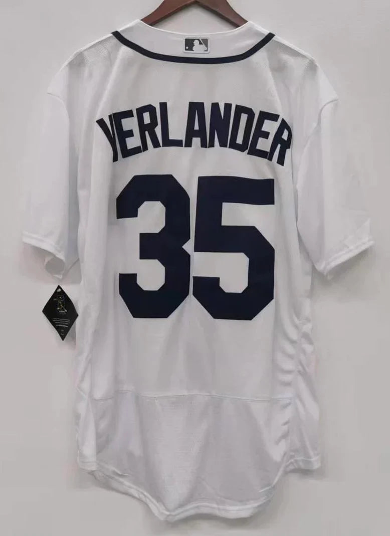 Justin Verlander Detroit Tigers Jersey White product image 2, provided for visual reference and product detail review