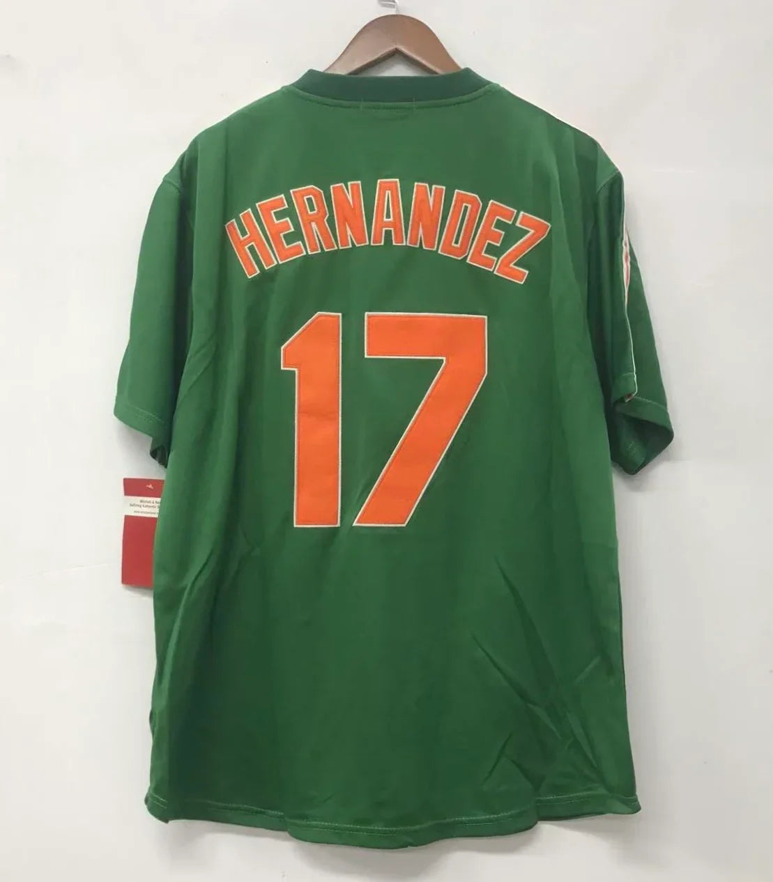 Keith Hernandez New York Mets Jersey Mitchell & Ness St. Patrick’s Day green product image 2, provided for visual reference
