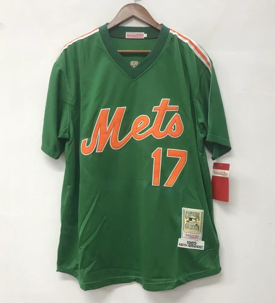 Keith Hernandez New York Mets Jersey Mitchell & Ness St. Patrick’s Day green product image 3, provided for visual reference