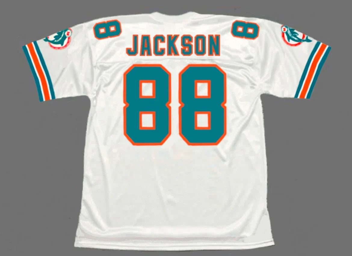 Keith Jackson 1994 Miami Dolphins NFL Mitchell & Ness Jersey product image 1, provided for visual reference and product