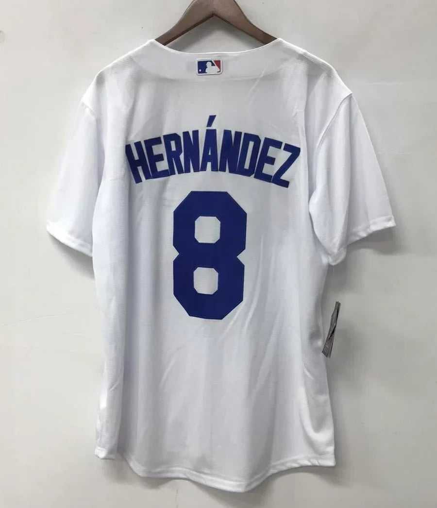 Kike Hernandez Los Angeles Dodgers Official MLB Nike Jersey gray product image 2, provided for visual reference and product