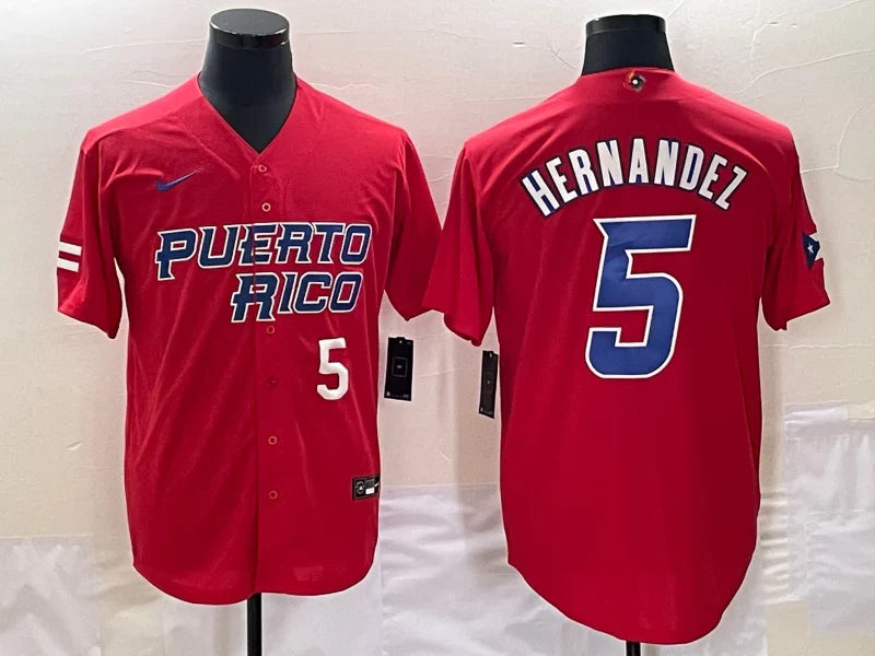 Kike Enrique Hernández Kike Puerto Rico jersey Nike product image 1, provided for visual reference and product detail review