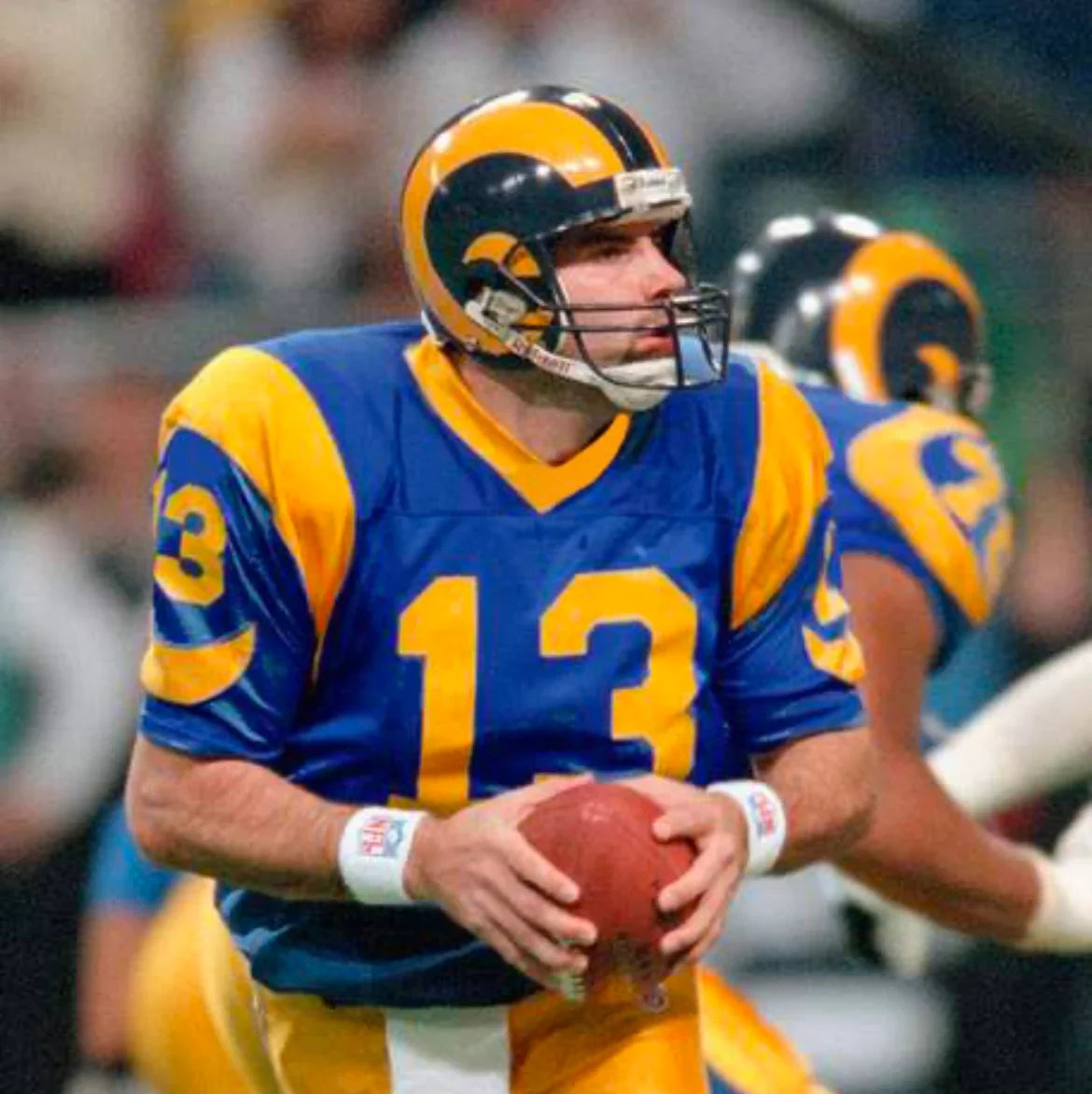 Kurt Warner St. Louis Rams Mitchell & Ness Jersey product image 3, provided for visual reference and product detail review
