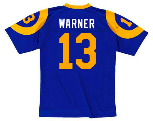 Kurt Warner St. Louis Rams Mitchell & Ness Jersey product image 1, provided for visual reference and product detail review