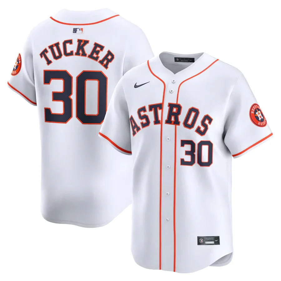 Kyle Tucker Houston Astros Official MLB NIKE Jersey product image 1, provided for visual reference and product detail review