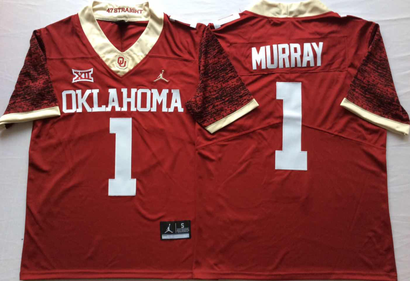 Kyler Murray Oklahoma Sooners Jersey red product image 1, provided for visual reference and product detail review