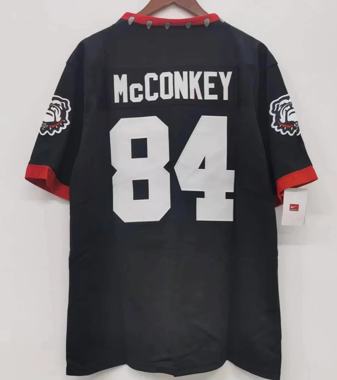 Ladd McConkey Georgia Bulldogs Jersey product image 2, provided for visual reference and product detail review