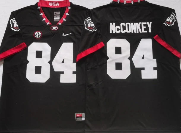 Ladd McConkey Georgia Bulldogs Jersey product image 1, provided for visual reference and product detail review