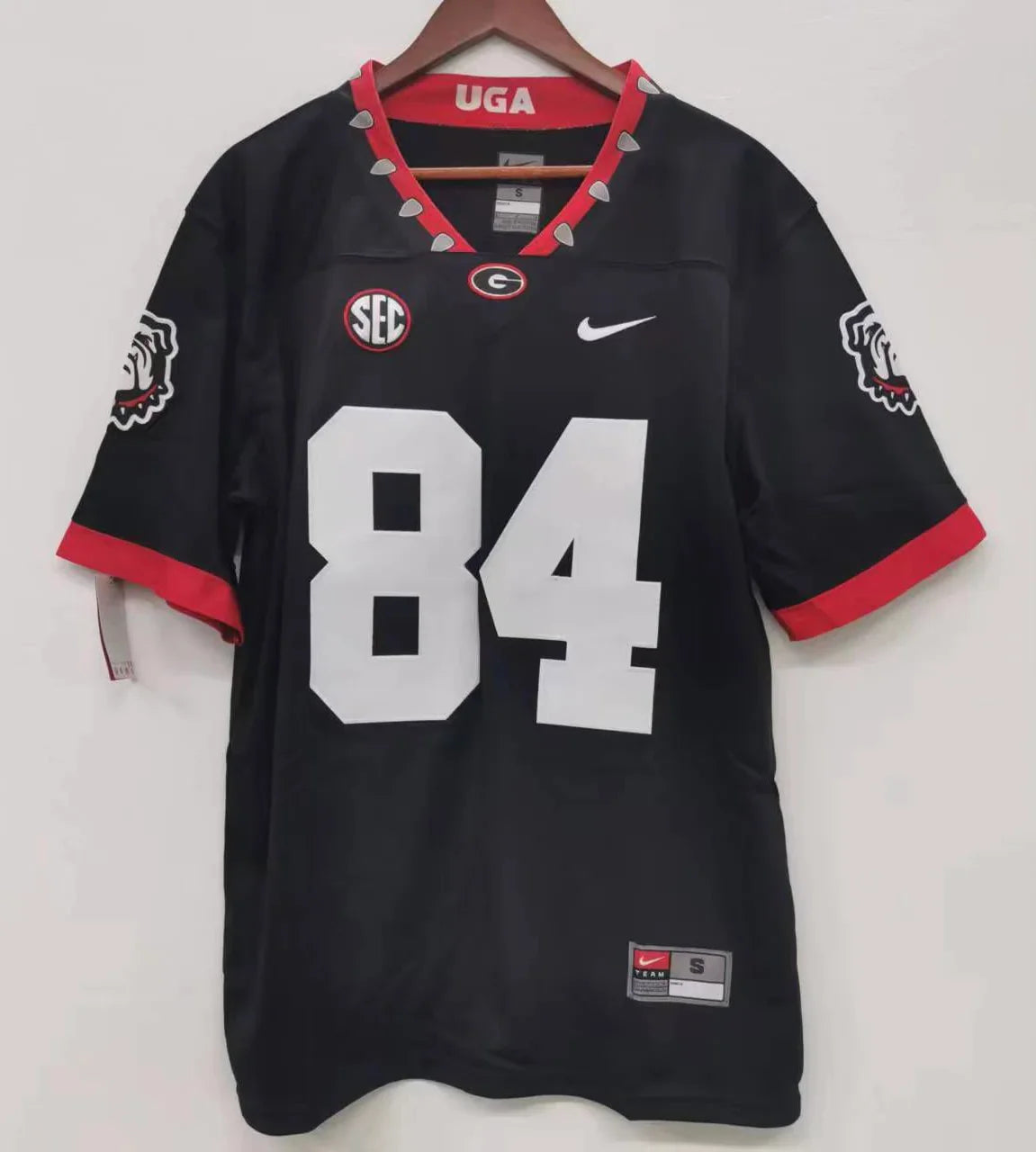 Ladd McConkey Georgia Bulldogs Jersey product image 3, provided for visual reference and product detail review