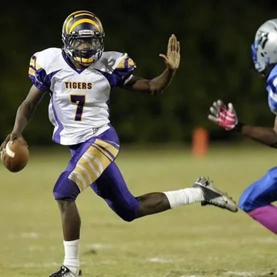 Lamar Jackson High School Jersey Boynton Beach Florida white product image 2, provided for visual reference and product