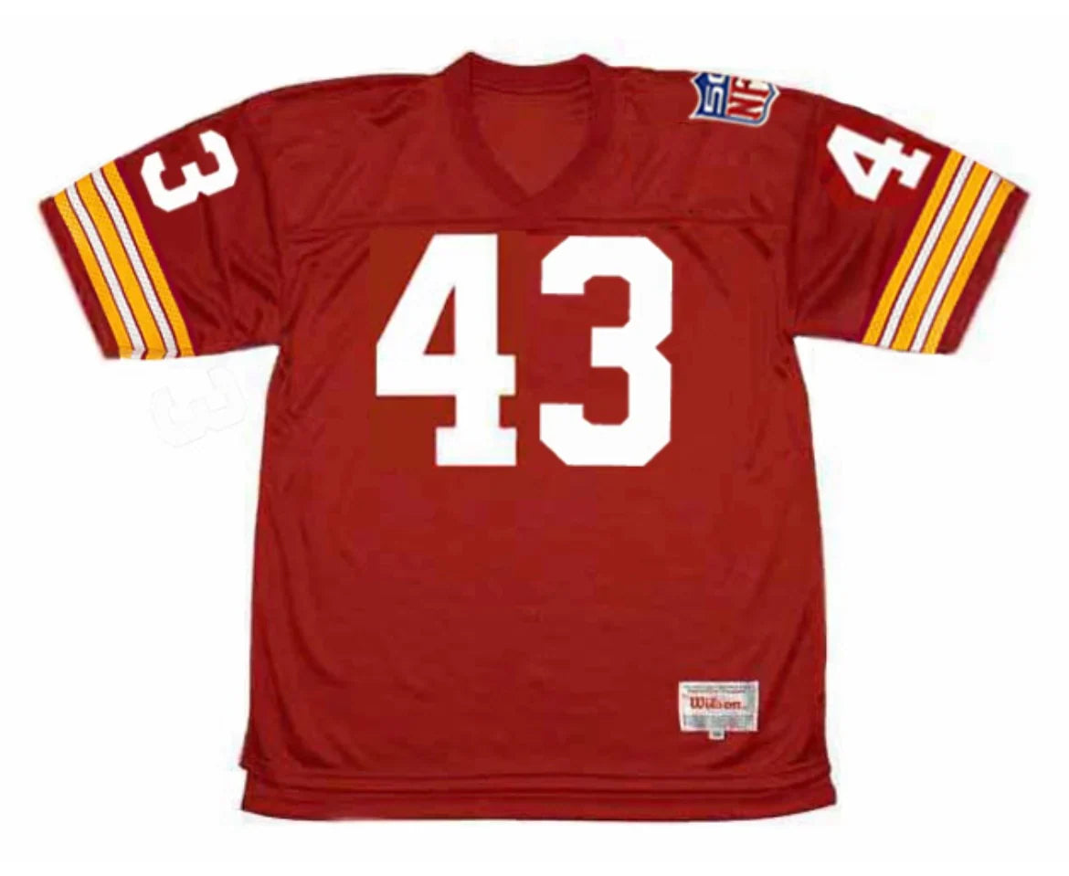 Larry Brown 1969 Washington Redskins Commanders Official NFL Mitchell & Ness Jersey Red product image 2, provided for visual
