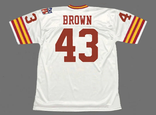 Larry Brown 1969 Washington Redskins Commanders Official NFL Mitchell & Ness Jersey White product image 1, provided for