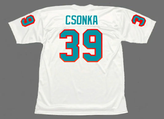 Larry Csonka Miami Dolphins NFL Mitchell & Ness Jersey product image 1, provided for visual reference and product detail