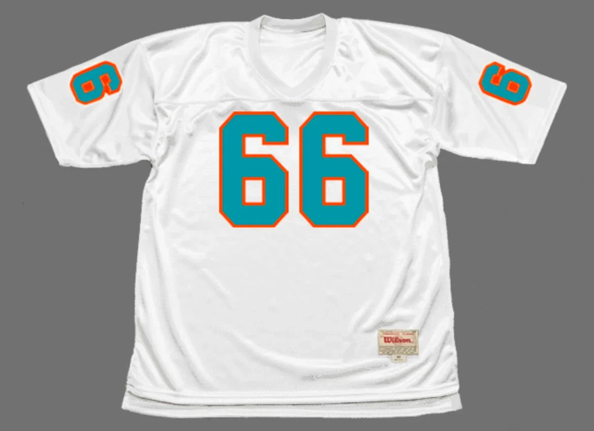 Larry Little Miami Dolphins NFL Mitchell & Ness Jersey product image 2, provided for visual reference and product detail