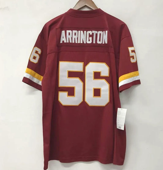 Lavar Arrington Washington Redskins Official NFL Mitchell & Ness Jersey product image 1, provided for visual reference and