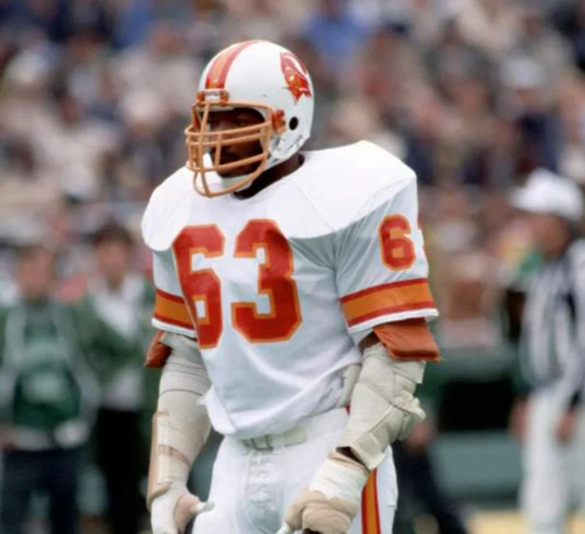 Lee Roy Selmon Tampa Bay Buccaneers NFL Jersey Mitchell & Ness white product image 3, provided for visual reference and