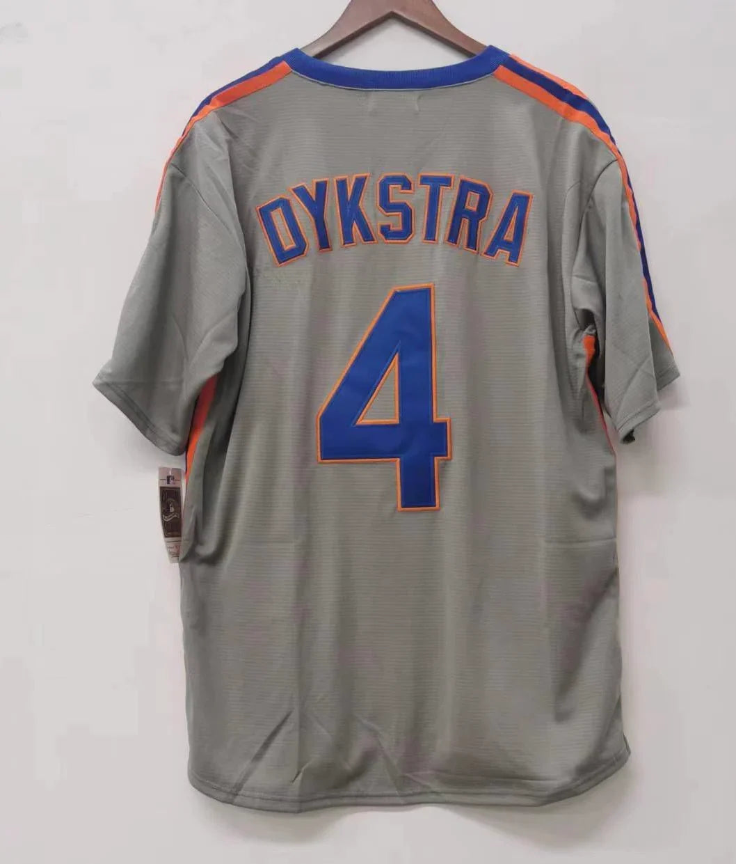 Len Lenny Dykstra New York Mets Jersey Mitchell & Ness gray product image 2, provided for visual reference and product