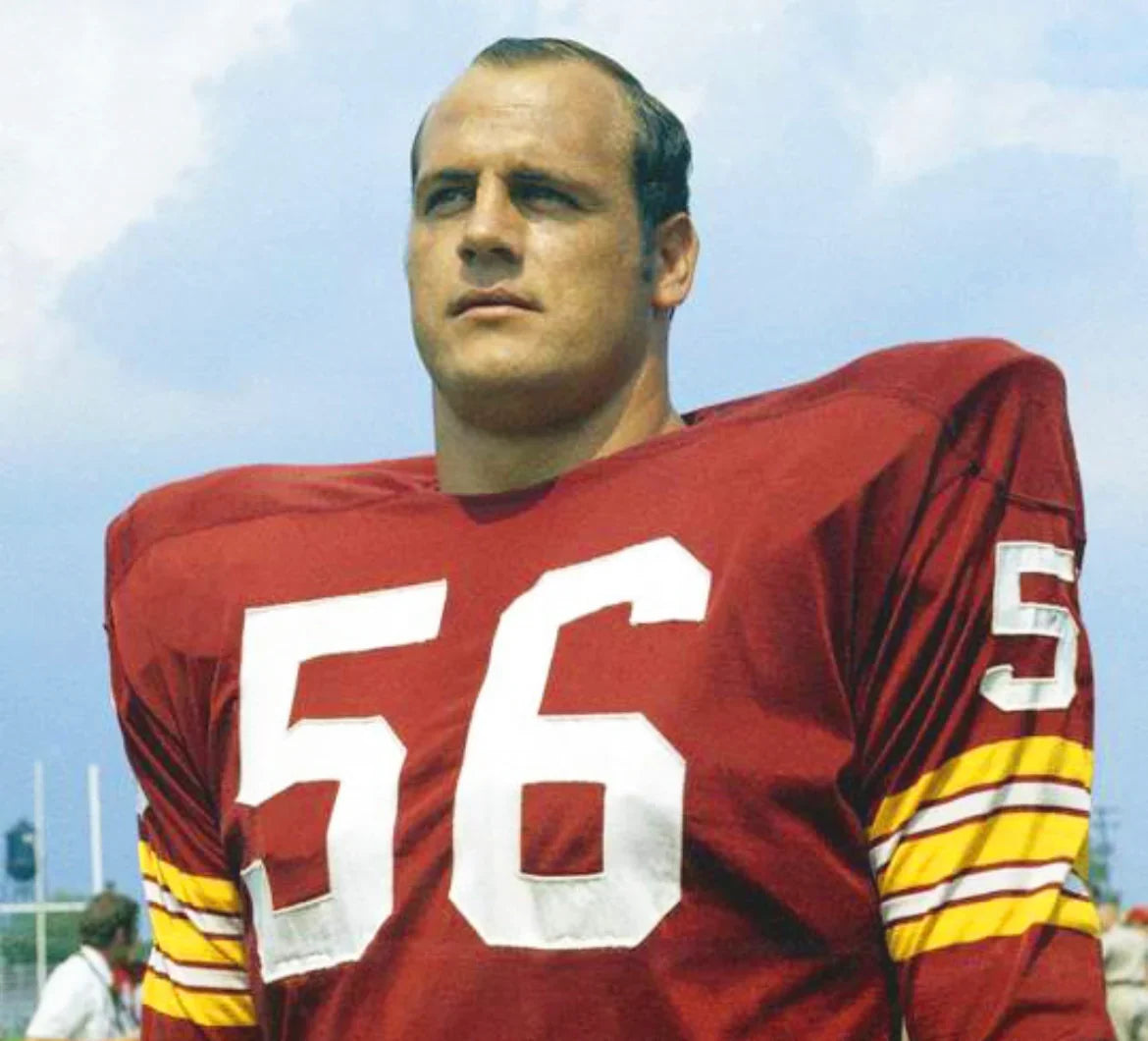 Len Hauss 1969 Washington Redskins Commanders Official NFL Mitchell & Ness Jersey Red product image 4, provided for visual