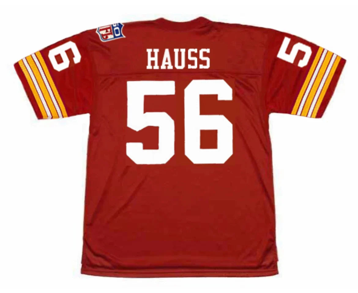 Len Hauss 1969 Washington Redskins Commanders Official NFL Mitchell & Ness Jersey Red product image 1, provided for visual