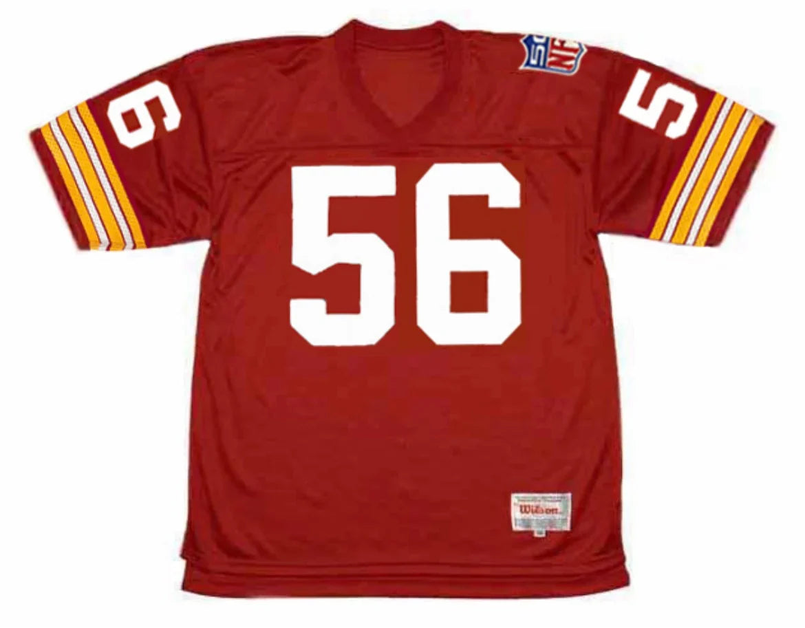 Len Hauss 1969 Washington Redskins Commanders Official NFL Mitchell & Ness Jersey Red product image 2, provided for visual