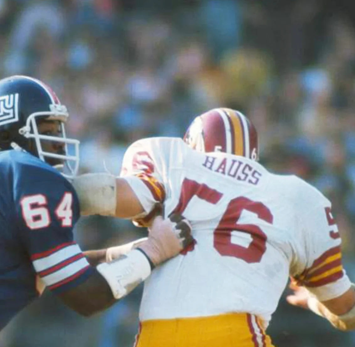 Len Hauss 1969 Washington Redskins Commanders Official NFL Mitchell & Ness Jersey White product image 4, provided for visual