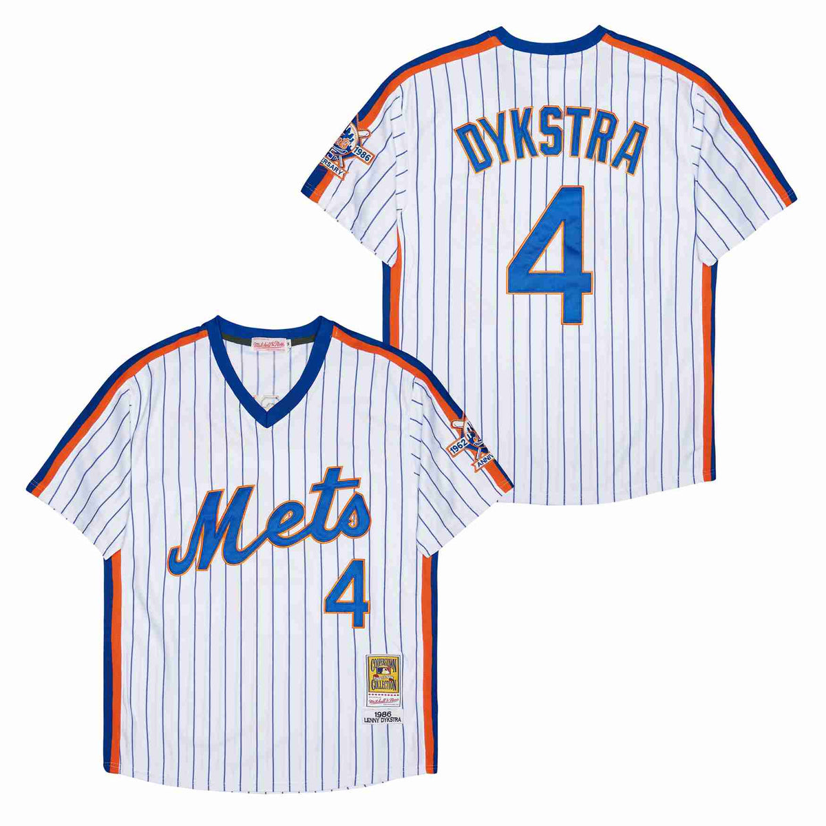 Len Lenny Dykstra New York Mets Jersey Mitchell & Ness white product image 1, provided for visual reference and product